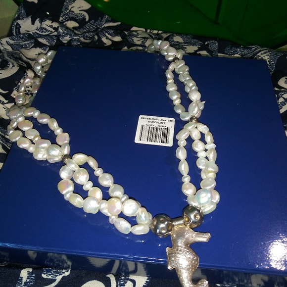 Baroque Pearls Triple Strand & Sterling Silver Sea - Picture 4 of 4